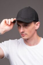 Мужская Базова Черная Кепка Коттон